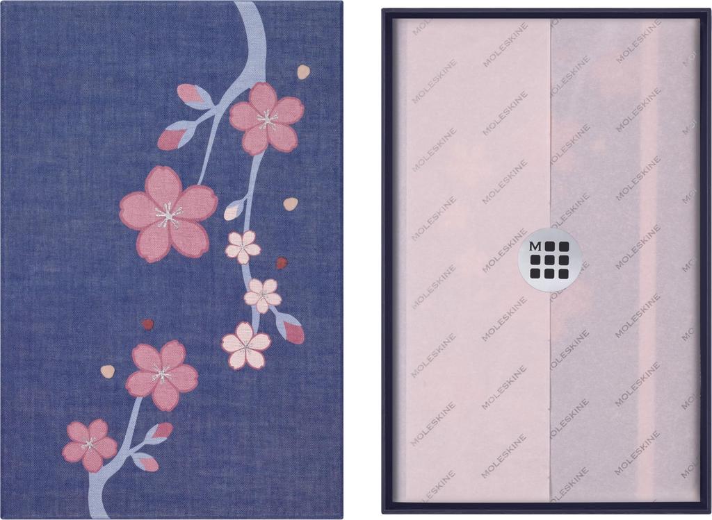 Moleskine Gift Box 2025 Edition Sakura Hardcover Large Size X Lined Pink LESU08QP060BOX (13cm 21cm)