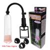 Penis Pump Sex Toys for Men Male Masturbator Penis Extender Vacuum Pump Penis Enlargement Enhancer Dick Trainer Massager Ring