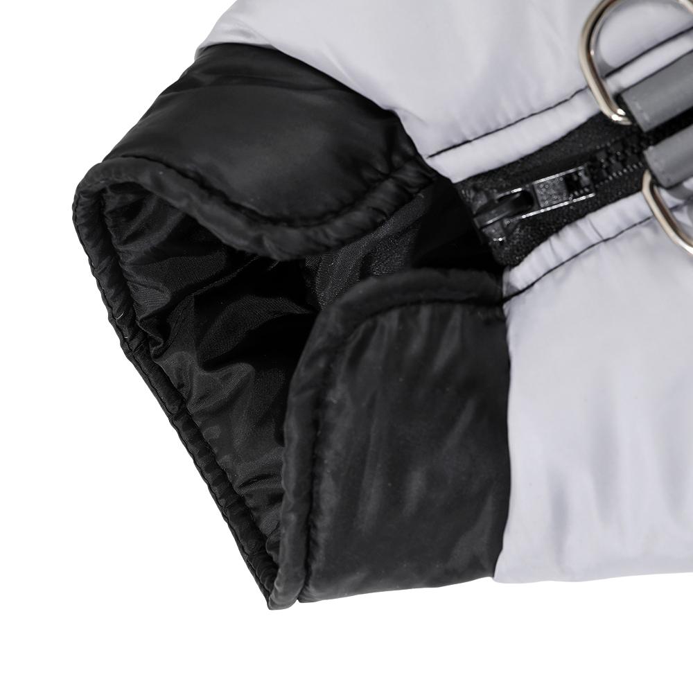 Winddichte Hundekleidung für den Außenbereich für kleine und mittelgroße Hunde mit D-Ring, warme Welpenjacke, Yorkshire-Schnauzer-Haustierkostüm