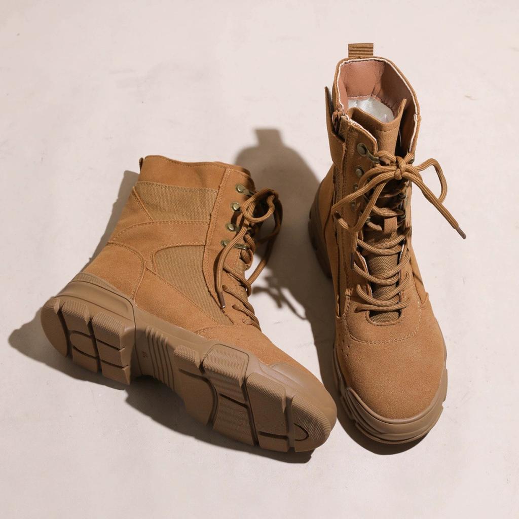 Outdoor Hiking Martin Boots Women's 2025 Summer New Desert Western Sichuan Travel Boots Mountaineering Thick-soled Tooling Short Boots