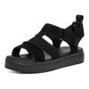 UGG Vintage Round Toe Thick Sole Slide Sandals Women Sandals Black 1170531-BTNL
