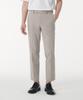 [Cooltandard] Tapered Hidden Banding Crop Slacks [Light Beige]