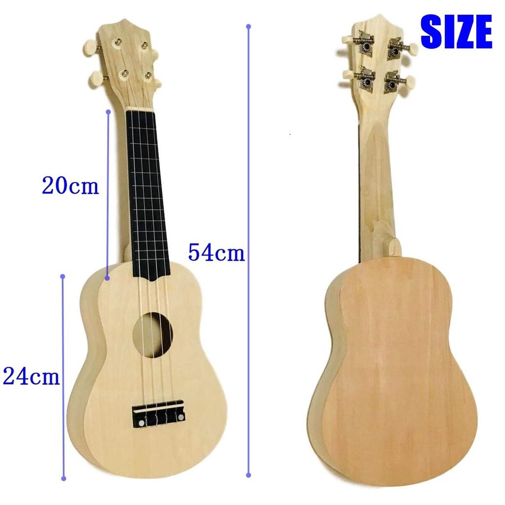 GLEOOD Handmade Ukulele Craft Kit Ukulele Kit Handmade Instrument DIY Elementary School Students Male and Female Independent Study