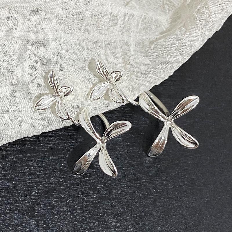 Серьги-клипсы для ушей в виде трехмерной садовой гардении от комаров для женщин