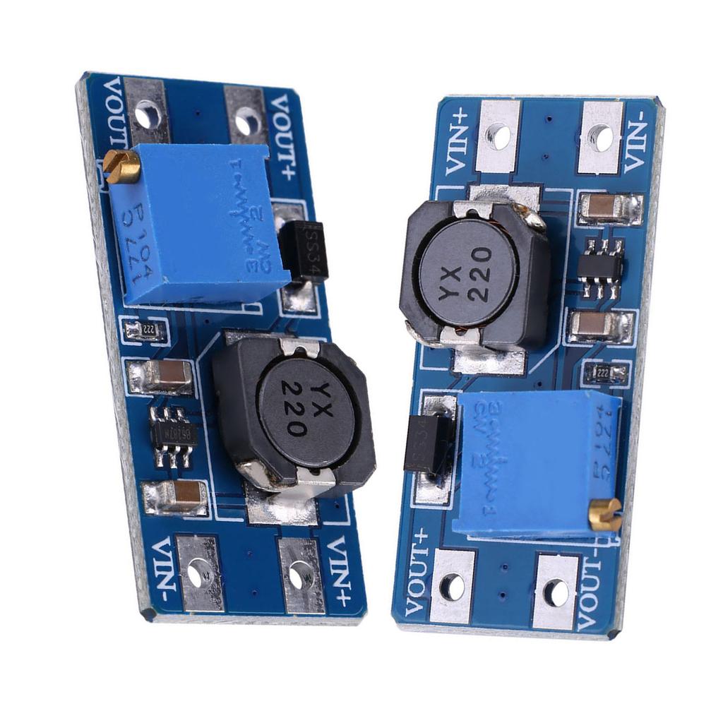 2PCS DC To DC Voltage Step Up Module Adjustable Boost Converter Power Supply Module 2A