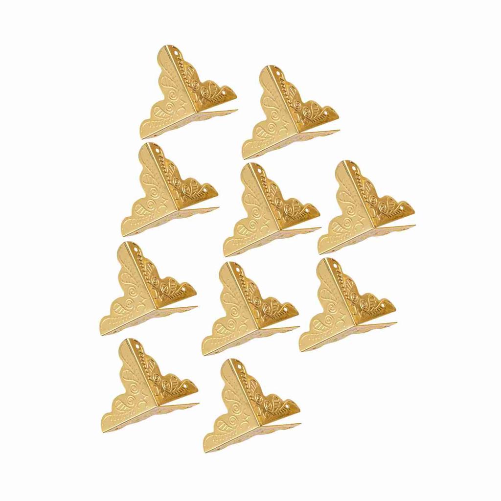 12 stücke Holz Box Schmuck Geschenk Fall Ecke Dekorative Protektoren Eisen Rand Abdeckung Schutz