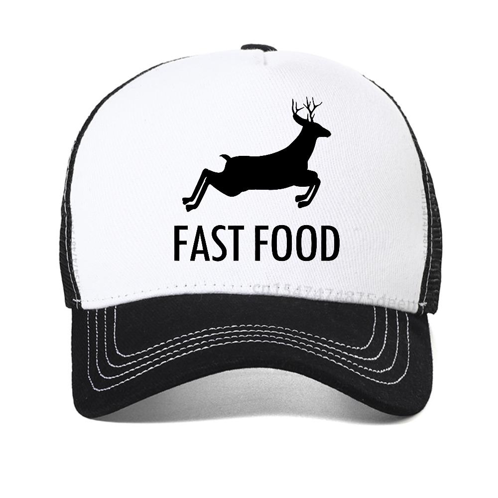 fast food deer print baseball cap summer casual sports ajustable hat fashion outdoor breathable sun hats mesh Snapback caps