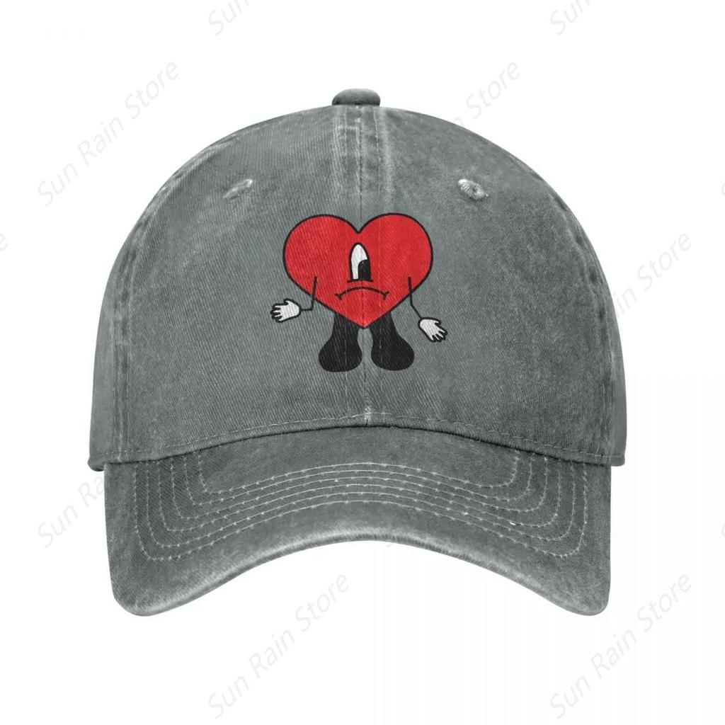 Nuovo Cappellino da Baseball in Denim Bad Bunny Snapback Uomo Un Verano Sin Ti Cappellino Musicale Estate Autunno Vintage Casquette