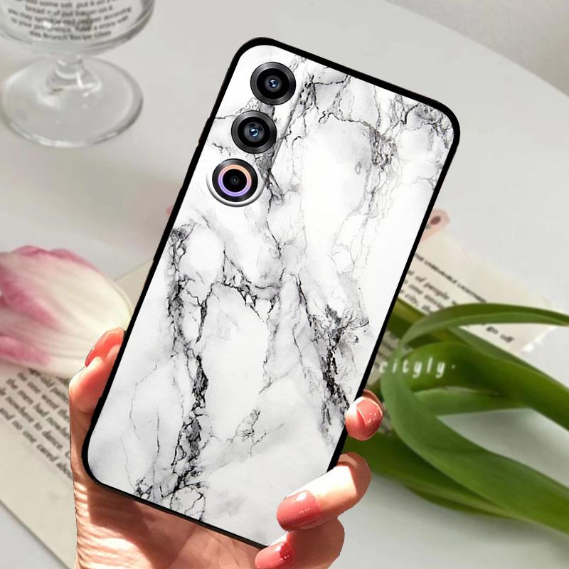 Dla Meizu 21 Note 5G Etui Marmurowe Odporne na Wstrząsy Miękkie TPU Silikonowe Pokrowiec na Telefon Dla Meizu 17 18 Pro Funda Capa Modne Urocze Kreskówkowe