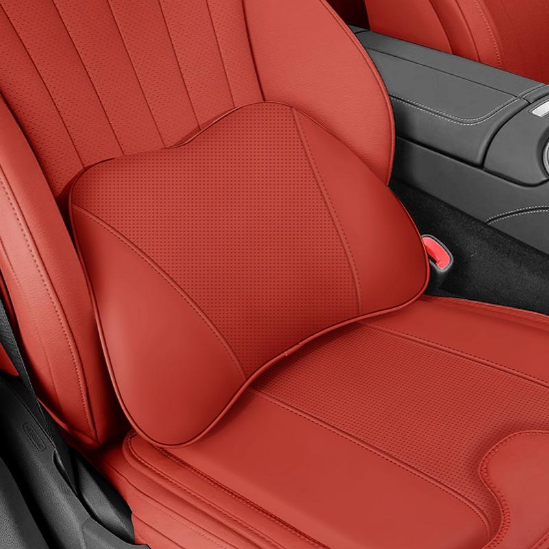 Zhiji R7 All-Season Memory Foam Car Headrest and Lumbar Support Pillow Set
