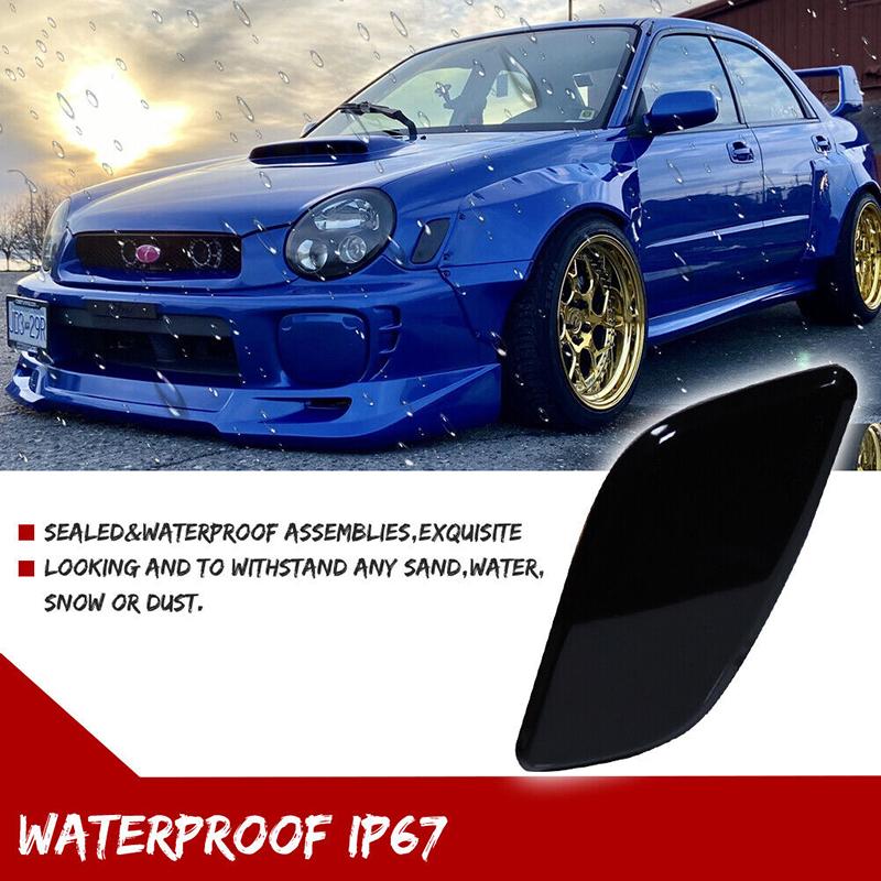 Coperture Alloggiamento Luci Indicatori Laterali Paraurti Anteriore Auto Lente Affumicata Per 2002 2003 Subaru Impreza RS/TS/WRX Senza Lampadina/Portalampada