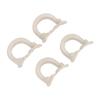 4pcs Dental Matrices Clamp Rings Dental Dam Clamp Barrier Clips Separating Rings Accessory