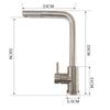 Grifo de Cocina Extraíble de Acero Inoxidable 304
