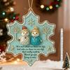 Seasonal Festival Home Decor Snowman Friend Acrylic Hanging Ornament, 2D Xmas Tree with Warm Friendship Christmas Ornaments Message, Car Rearview