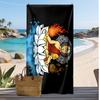Toalla de Playa Estampada de Avatar Secado Rápido Toalla Suave Manta de Playa Rectangular Grande Portátil para Viajes Piscina