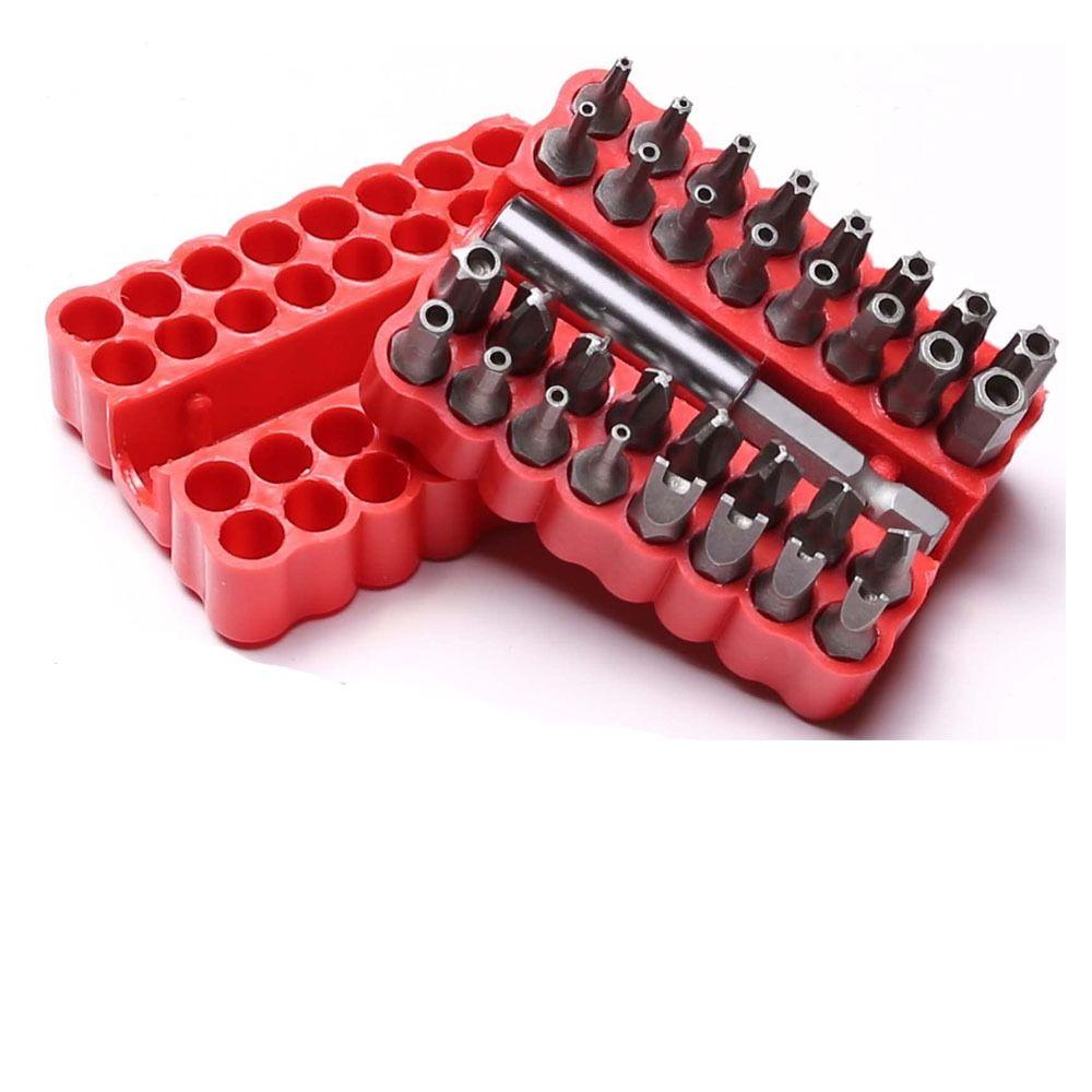 1/4in Security Screwdriver Bit Set Hollow L-type Double-ended Ratchet Wrench  Repair
