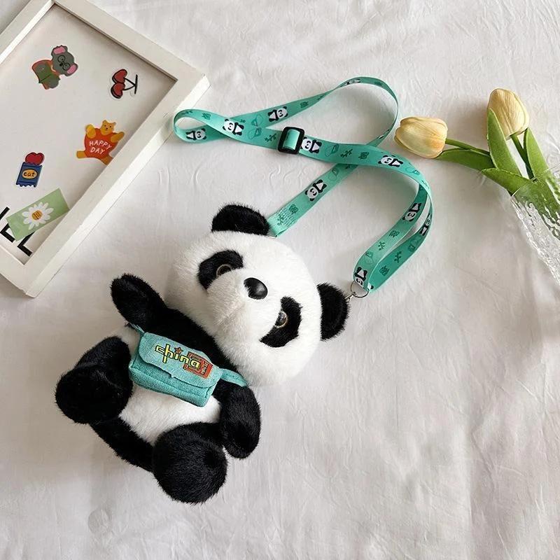 

Cute Backpack Panda Plush Toy Small Backpack Chinese Panda Souvenir Children s Crossbody Bag Shoulder Bag A