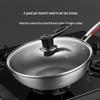 Wutuo Kangerle 32cm Antihaft-Haushaltswok mit Deckel