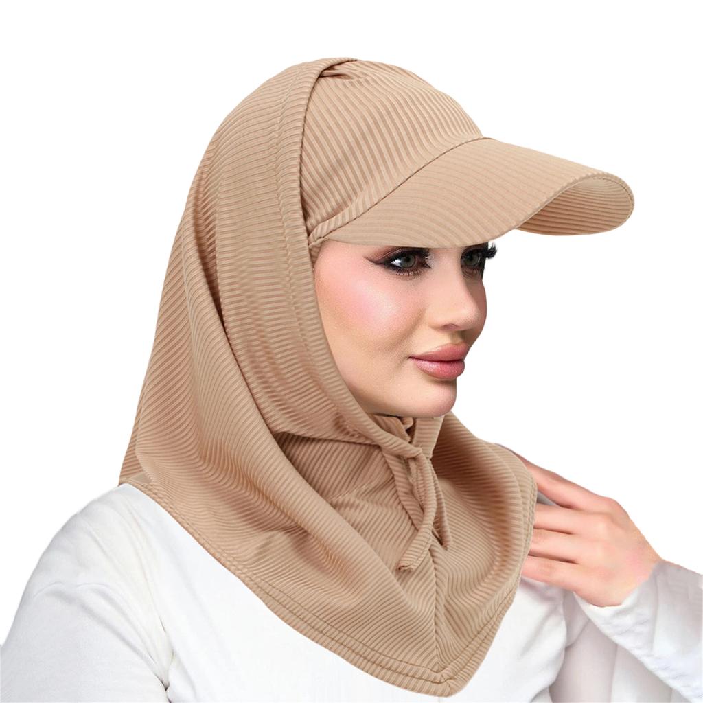 Stretchy Sun Protective Hooded Neck Cover And Cap Combo For Men Women Moisture Wicking Design