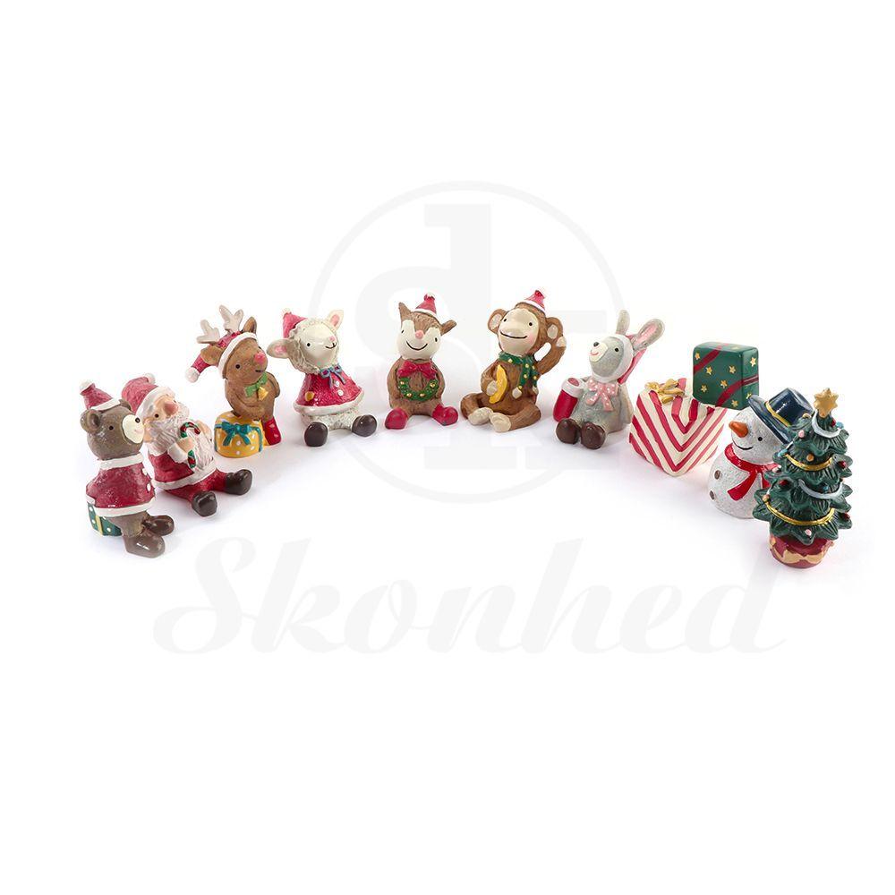 Hot Xmas Tree Exquisite Christmas Ornaments Santa Clause Resin Craft Miniature Figurine