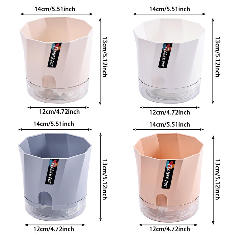 1 buc. Ghiveci de flori din plastic leneș Mini ghivece pentru plante Coșuri cu udare automată Ghiveci de flori din plastic Decorații florale Decor pentru casă Grădină Birou