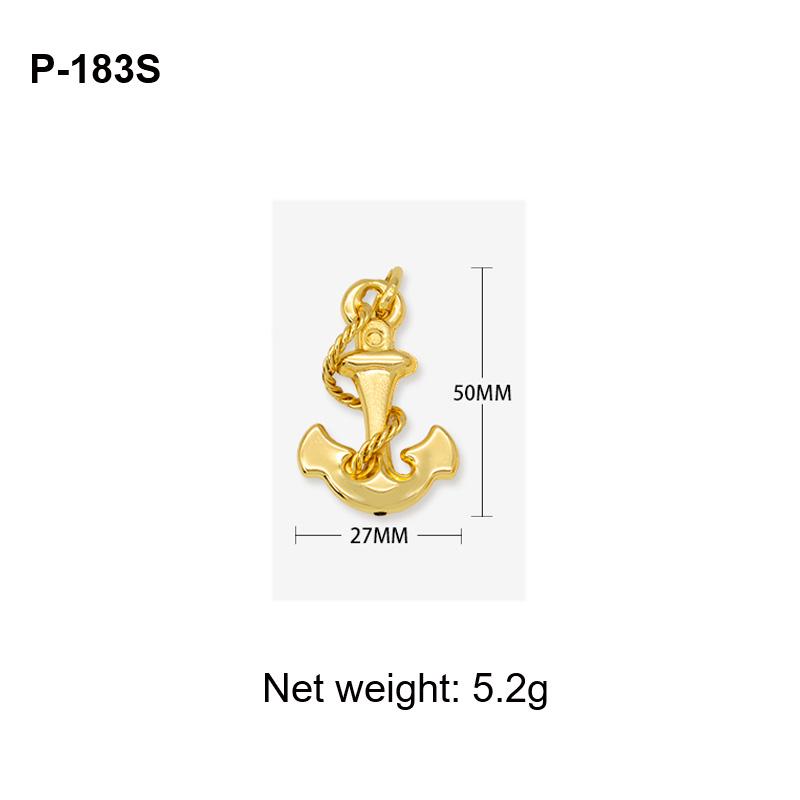 Pendant with Necklace For Women Men 24k Gold Plated Copper 33 Designs Wholesale Fashion Zircon For Daily Wear Anniversary