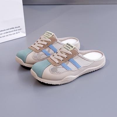 Ins Korean Version Bag Head Half Tray Shoes Women's 2025 Summer New Students Wear Sandals Casual Shoes Women's Shoes K1512