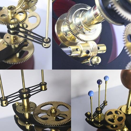 45.72 Cm Royal Solar System Model Fully Functional Tellurion Celestial Gift for Astro Lovers Orrery Gift