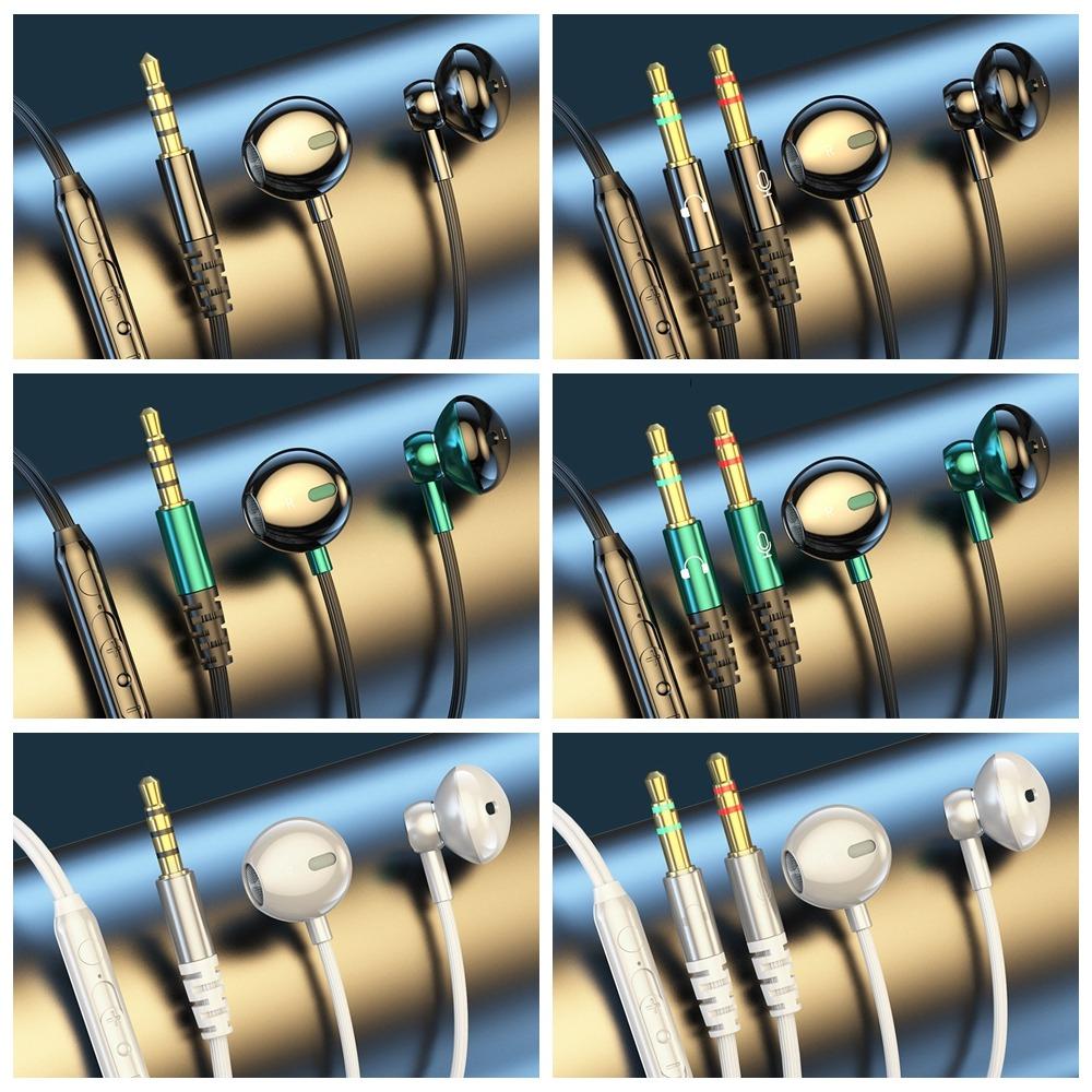 in Ear 3.5mm Wired Earphones 3.5mm Jack Wired Headset Dual Jack Headphones  for Desktop/Computer/PC