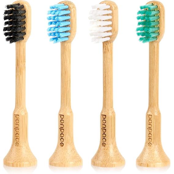 

Bamboo Electric Toothbrush Replacement Heads Compatible with AquaSonic Black Series, Vibe Series, Black Series Pro, Vibe Series Pro and Duo Series
