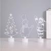 1 Stück Frohe Weihnachten LED Farbwechsel Mini Weihnachtsbaum Haus Tisch Party Dekor Anhänger Weihnachtsmann Dekorationen