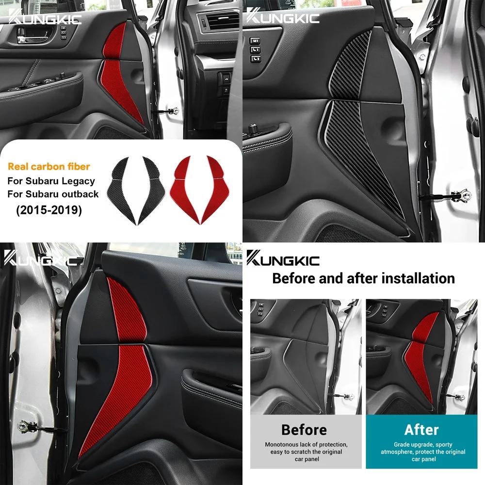Carbon Fiber Style Interior Door Strip Sticker for Subaru Legacy Outback 2015-2019 LHD RHD