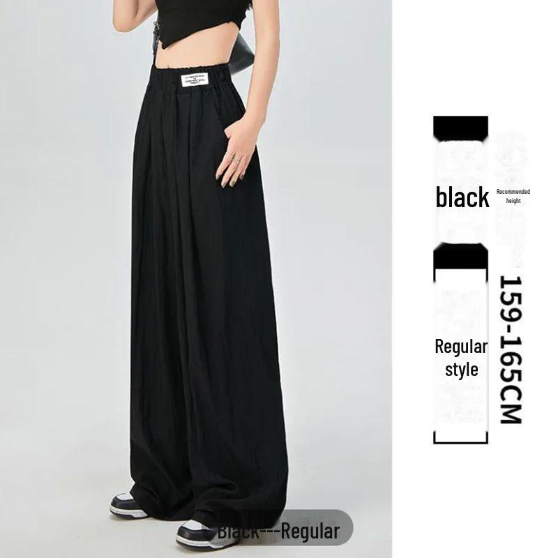 2023 Summer Women's High-Waisted Pleated Wide-Leg Pants - Slim, Versatile, Casual Style