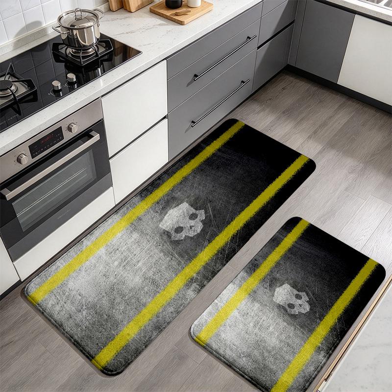 Helldivers Flannel Kitchen Mat Christmas Soft Area Rug Non Slip Floor Carpet Home Decoration
