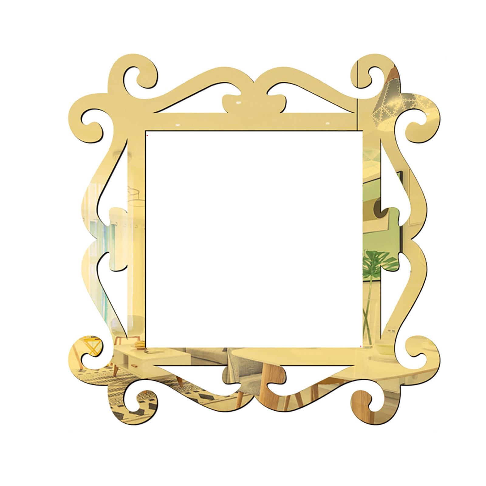 

(Никита) Рамки для фотографий в стиле зеркала на стене с наклейками для домашнего декора для магазина One Size золотой