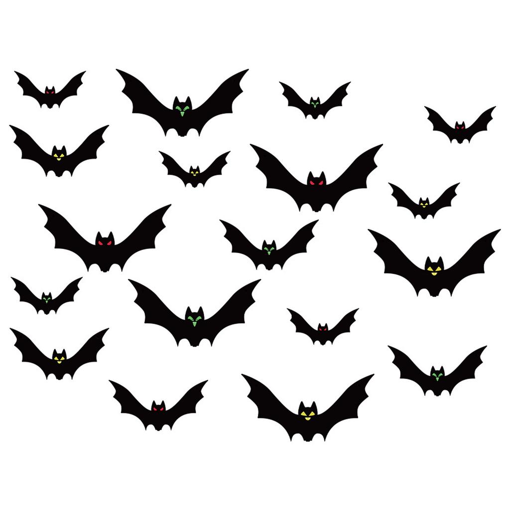 Paper Bat Decorations Ceiling Hanging Ornament Festival Decoration for Door Window Wall Indoor and Outdoor Use