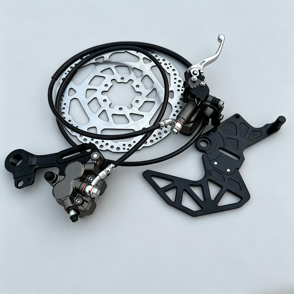 Hydraulic Front Rear Brake Assembly Kit With Caliper Disc Rotor Fit for Surron Ultra Bee Light Bee X Electric Motorcycle