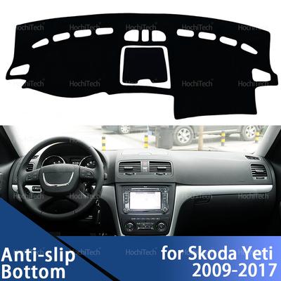 Car Dashboard Cover Protective Pad Dash Board Sunshade Carpet Anti-UV Dashmat for Skoda Yeti 2009 2010 2011 2012 2013-2017