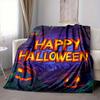 1pc Halloween Pumpkins Blanket, Lightweight Flannel Fleece with Digital Printing, Soft Warm for Sofa, Travel, Camping, Office, Couch, Chair, and Bed,