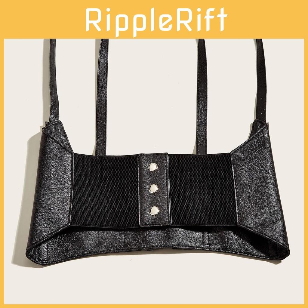Solid Simple Color Strap Design Women Casual Strap Waist Cover For Street Wear