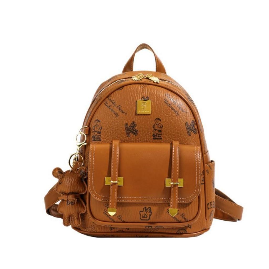 Neuer Vielseitiger Kontrast-Rucksack für Damen Original Teddybär Tasche Cartoon Lässige Reisetasche Minimalistischer Rucksack