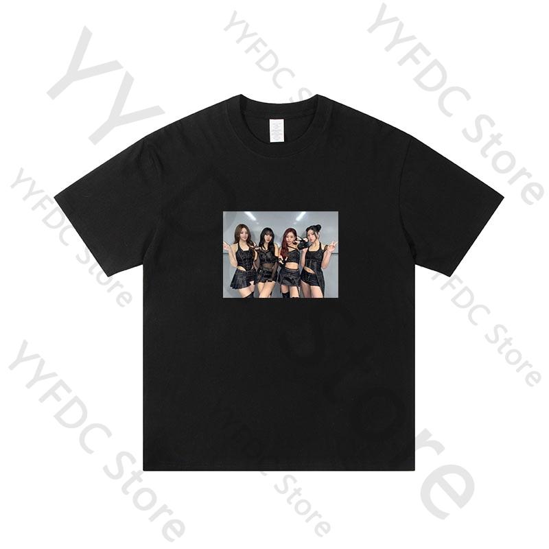 KISS OF LIFE T Shirt Kpop JULIE NATTY BELLE HANEUL Print Tshirt Women Unisex Summer Tee KISS OF LIFE Album Born To Be XX Clothes