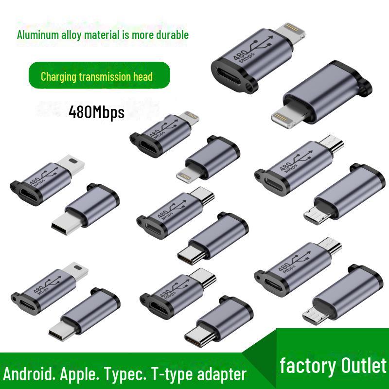 

Адаптер Lightning-Type-C Micro для Android-телефона, конвертер MiniUSB