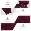 Men S Casual Half Zip Hooded Sweatshirt Basic Style European Size Autumn