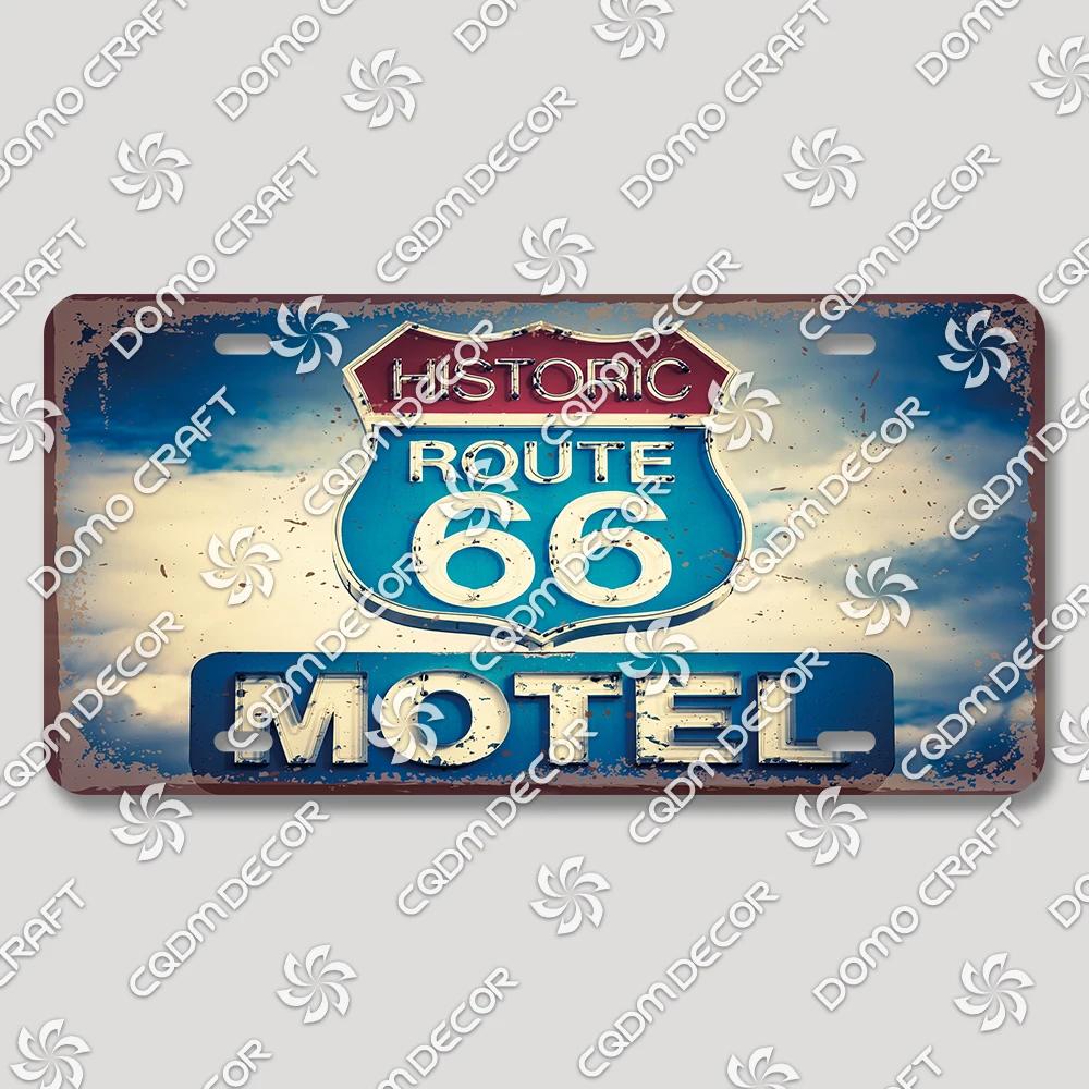Vintage US Route  Tin Sign Metal Wall Art Decor  Retro Car Poster Plaque for Garage Motel Bar Club Gas Station  Perfect Home Dec