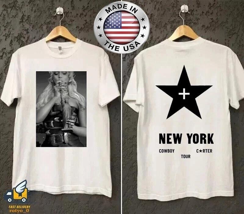 NY Exclusive Beyonce Cowboy Carter Tour 2025 reprint TShirt Fans Gift S