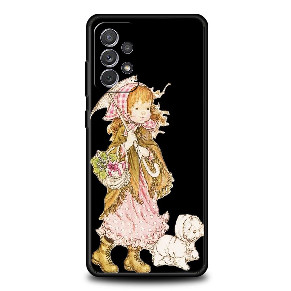 Phone Case for Samsung Galaxy A55/A35/A15/A14/A13/A25/A71/A72/A73/A32/A33/A52/A52S/A41/5G Soft TPU Shell Sarah Kay Girls Cute