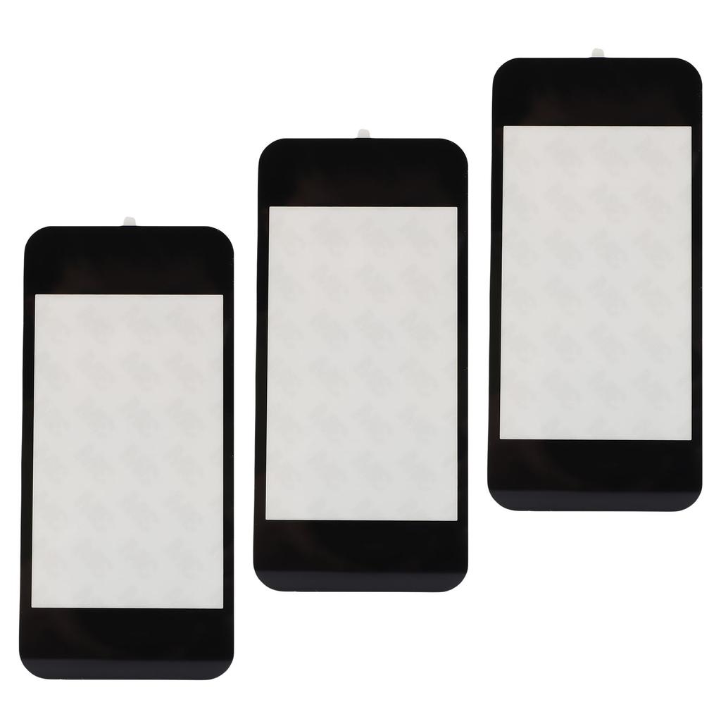 3PCS Top Screen Lens for New 2DS XL Resin Game Console Upper Top Screen Lens Replacement Cover with Adhesive Black