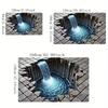 MELLON 3D Optical Illusion Non-Slip Doormat Welcome Mat Bathroom Living Room Kitchen Absorbent Floor Mat Home Decor