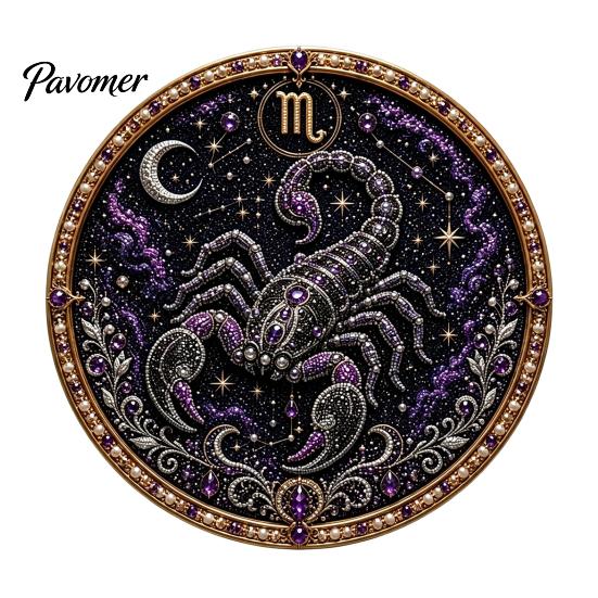 12 Zodiac Signs Faux Pearl Decor Sign Art Kit, DIY Painting Handmade Picture Kit Kits, Round 3D Constellation Wall Craft for Adults, Home Decoration